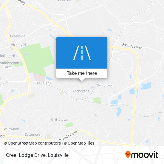 Creel Lodge Drive map