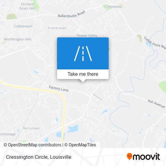 Cressington Circle map