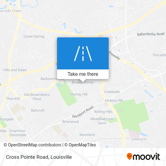 Cross Pointe Road map