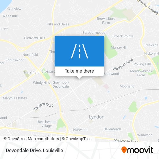 Devondale Drive map