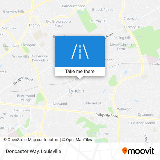 Doncaster Way map