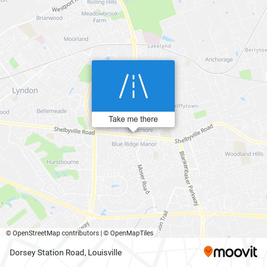 Dorsey Station Road map