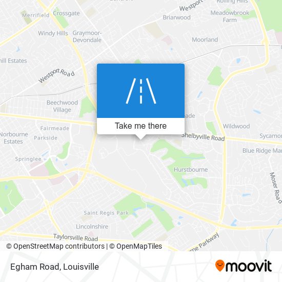 Mapa de Egham Road