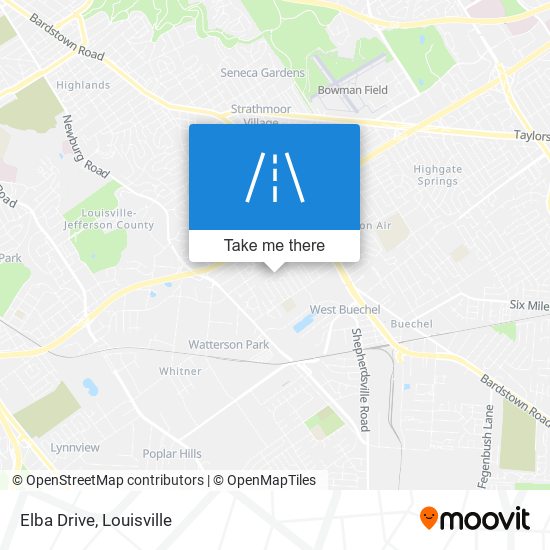 Elba Drive map