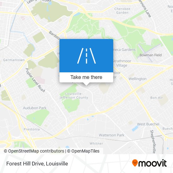 Forest Hill Drive map