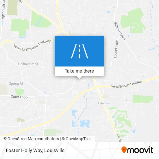 Foster Holly Way map