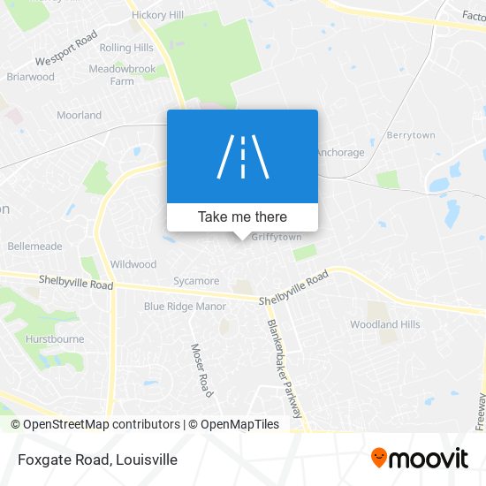 Foxgate Road map