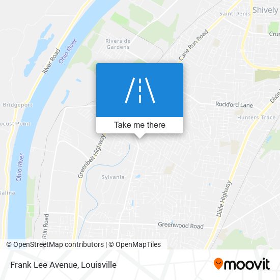 Frank Lee Avenue map