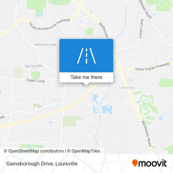 Gainsborough Drive map