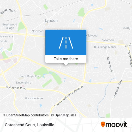Mapa de Gateshead Court