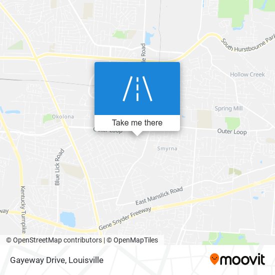 Gayeway Drive map