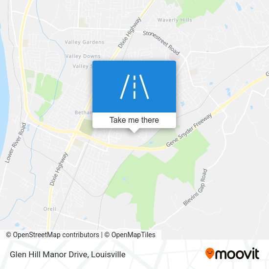 Glen Hill Manor Drive map