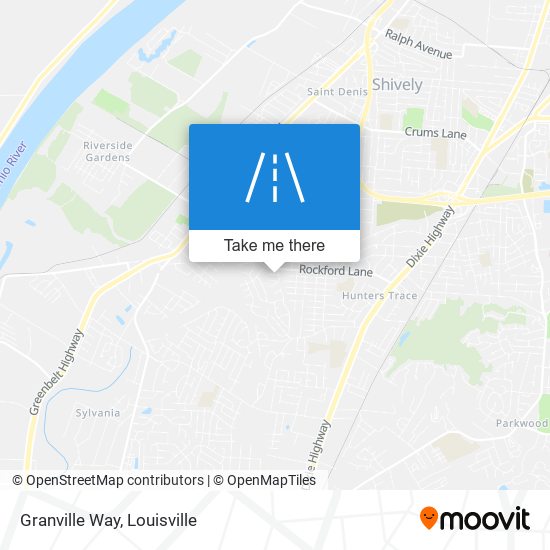 Granville Way map