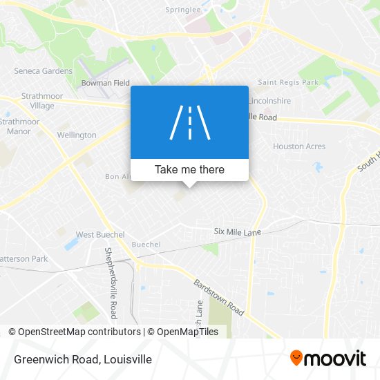 Mapa de Greenwich Road