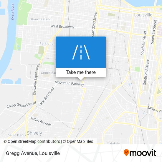 Gregg Avenue map