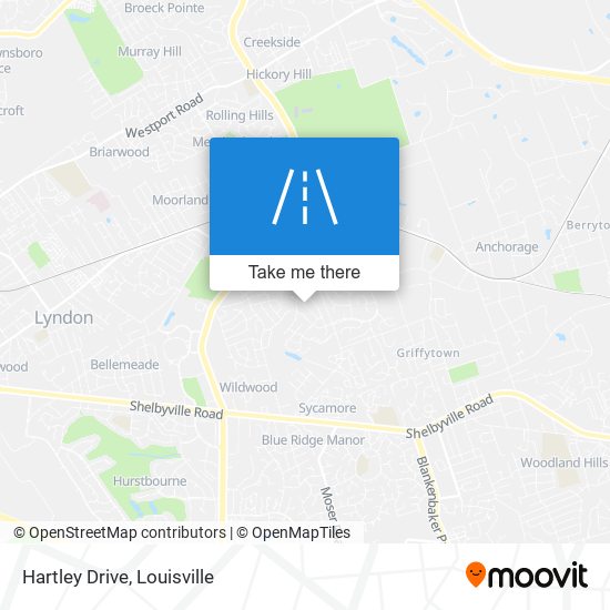 Hartley Drive map