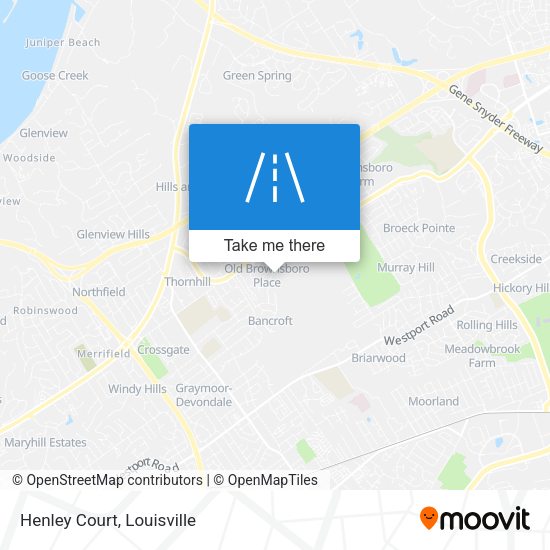 Mapa de Henley Court