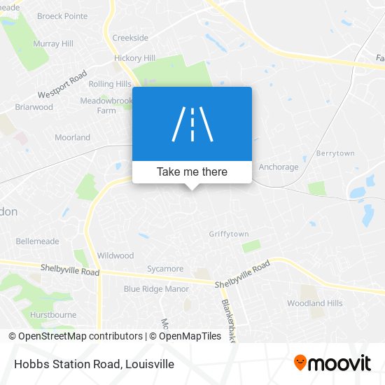 Hobbs Station Road map