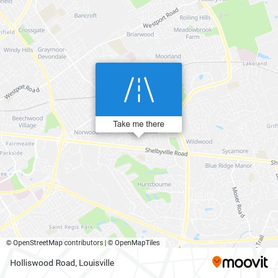 Holliswood Road map