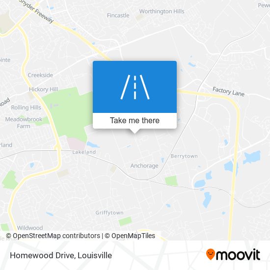 Homewood Drive map