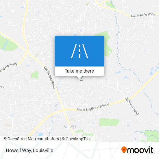 Howell Way map