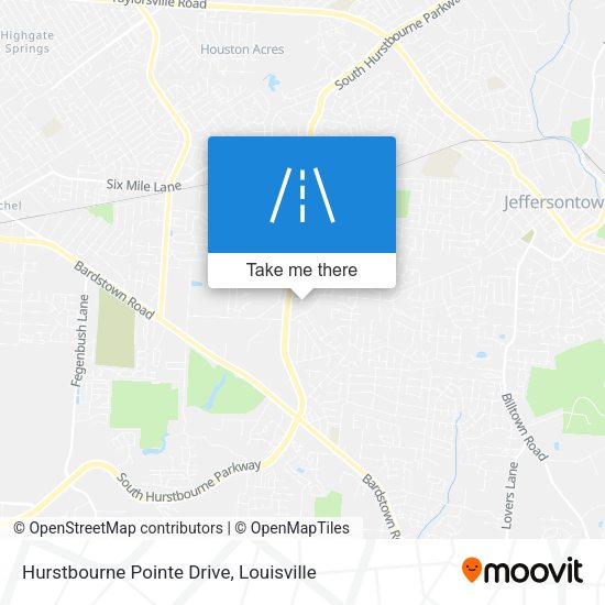 Mapa de Hurstbourne Pointe Drive