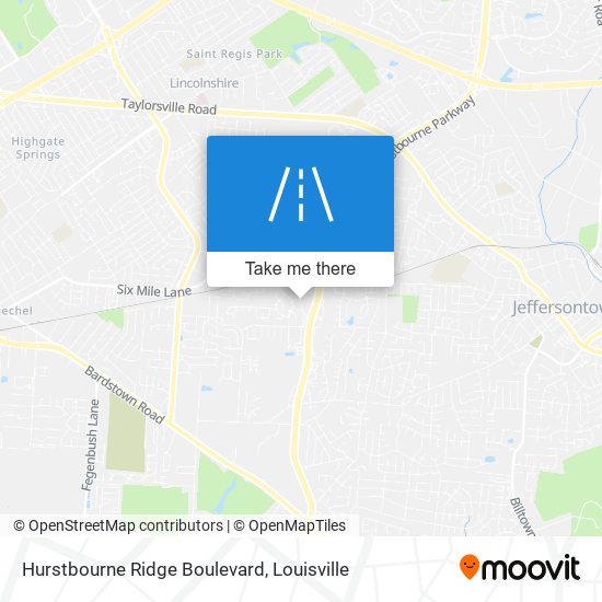 Mapa de Hurstbourne Ridge Boulevard