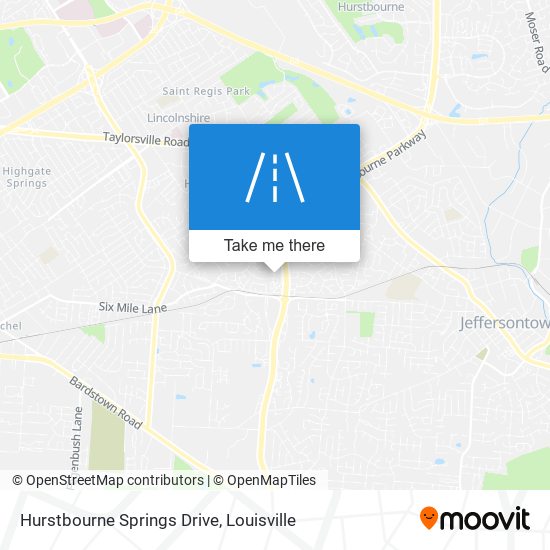 Hurstbourne Springs Drive map