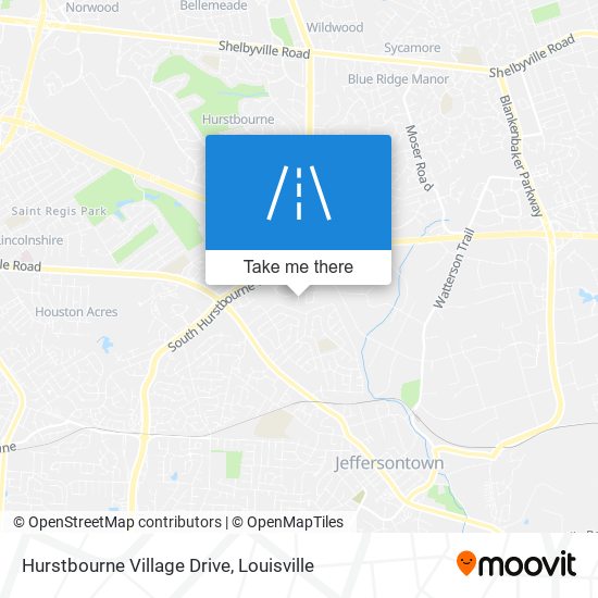 Mapa de Hurstbourne Village Drive