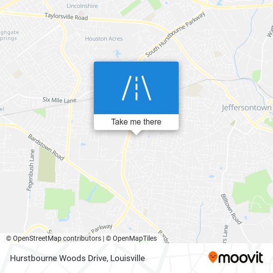 Mapa de Hurstbourne Woods Drive