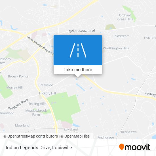 Mapa de Indian Legends Drive