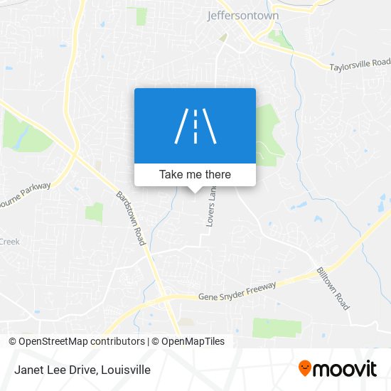 Janet Lee Drive map