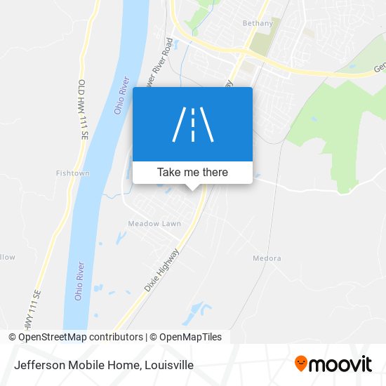 Mapa de Jefferson Mobile Home