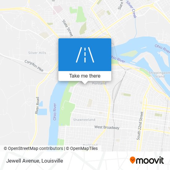 Jewell Avenue map