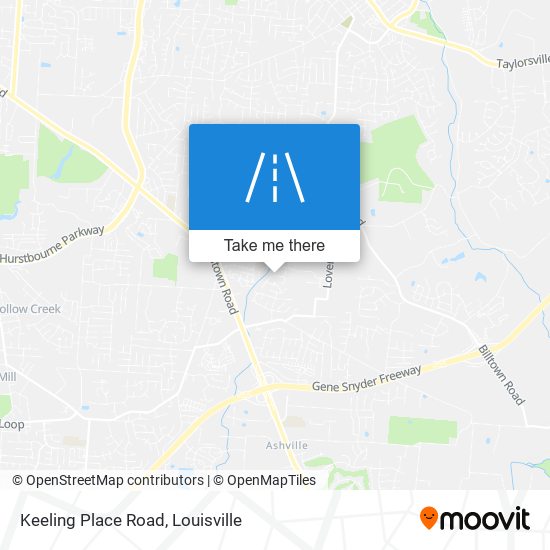 Keeling Place Road map