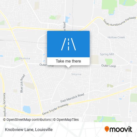 Knobview Lane map