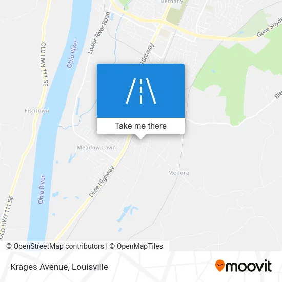 Mapa de Krages Avenue