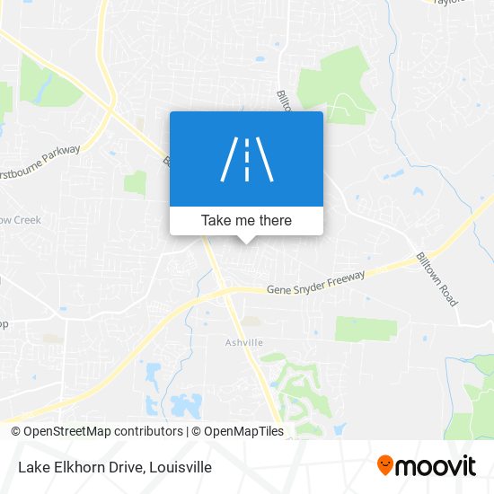 Lake Elkhorn Drive map