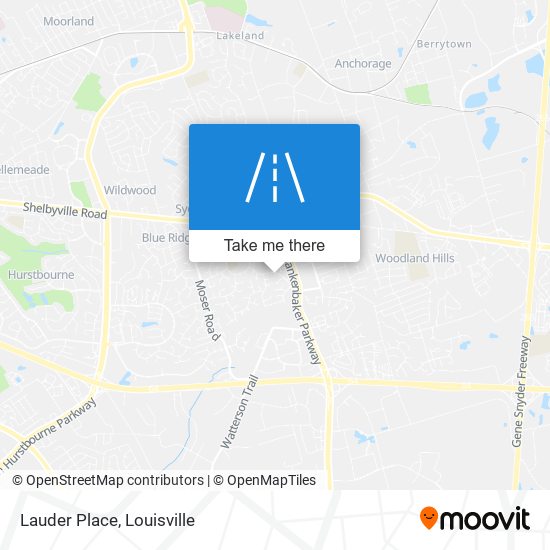 Lauder Place map