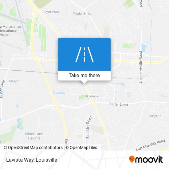 Lavista Way map