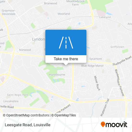 Leesgate Road map