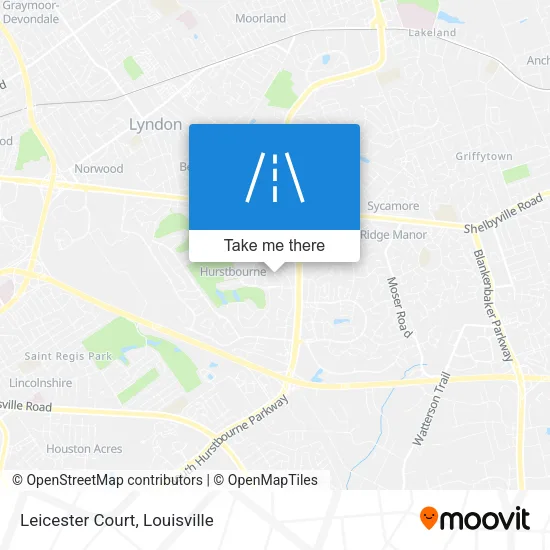 Mapa de Leicester Court