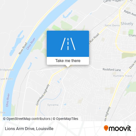 Lions Arm Drive map