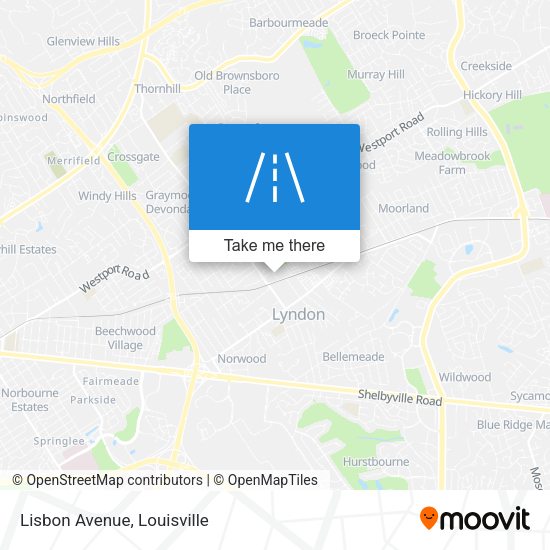 Mapa de Lisbon Avenue