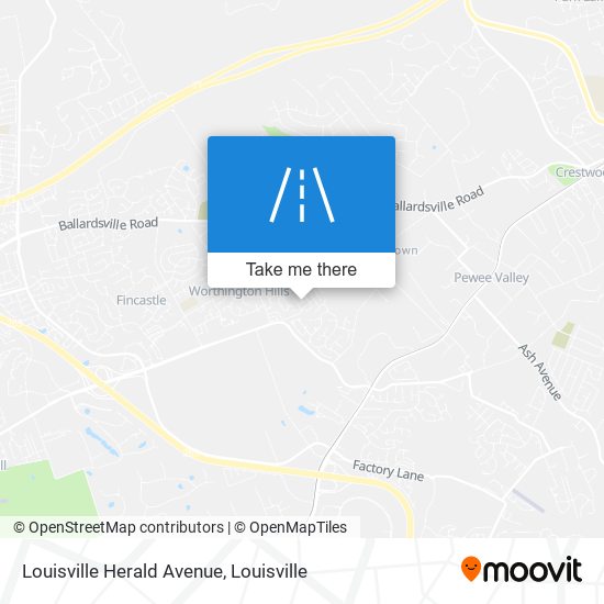 Louisville Herald Avenue map