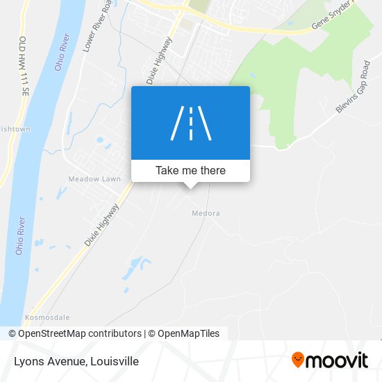 Lyons Avenue map