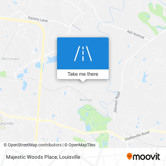 Majestic Woods Place map