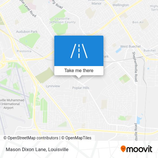 Mapa de Mason Dixon Lane