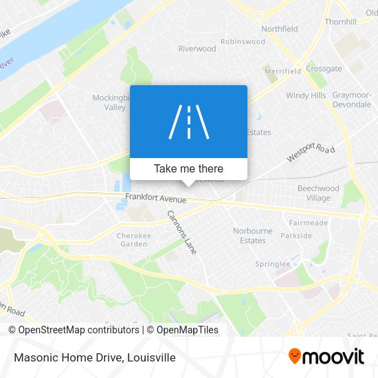 Masonic Home Drive map