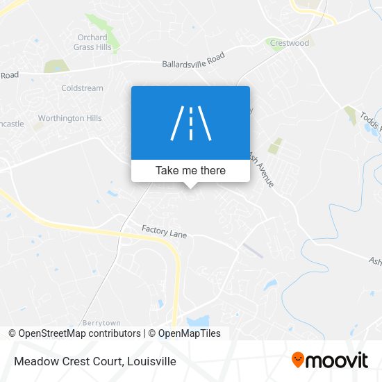 Mapa de Meadow Crest Court